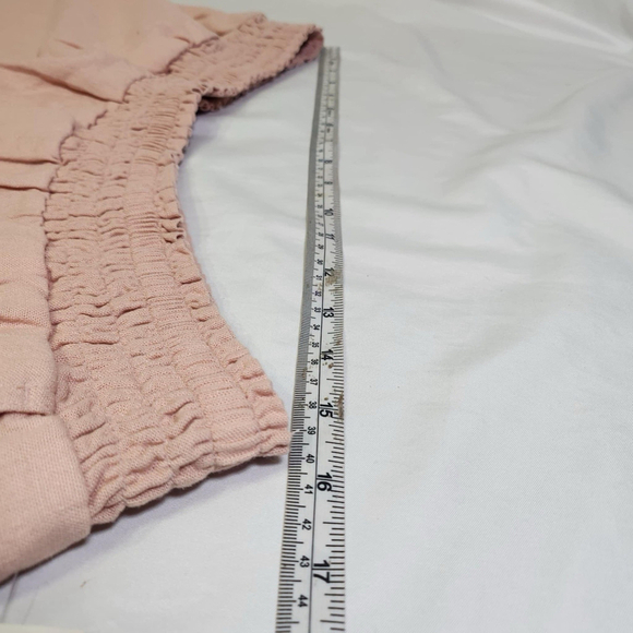 Gap Women’s Linen Blend Pull On Shorts Pink Elastic Waist Size XXL Casual - Picture 8 of 11